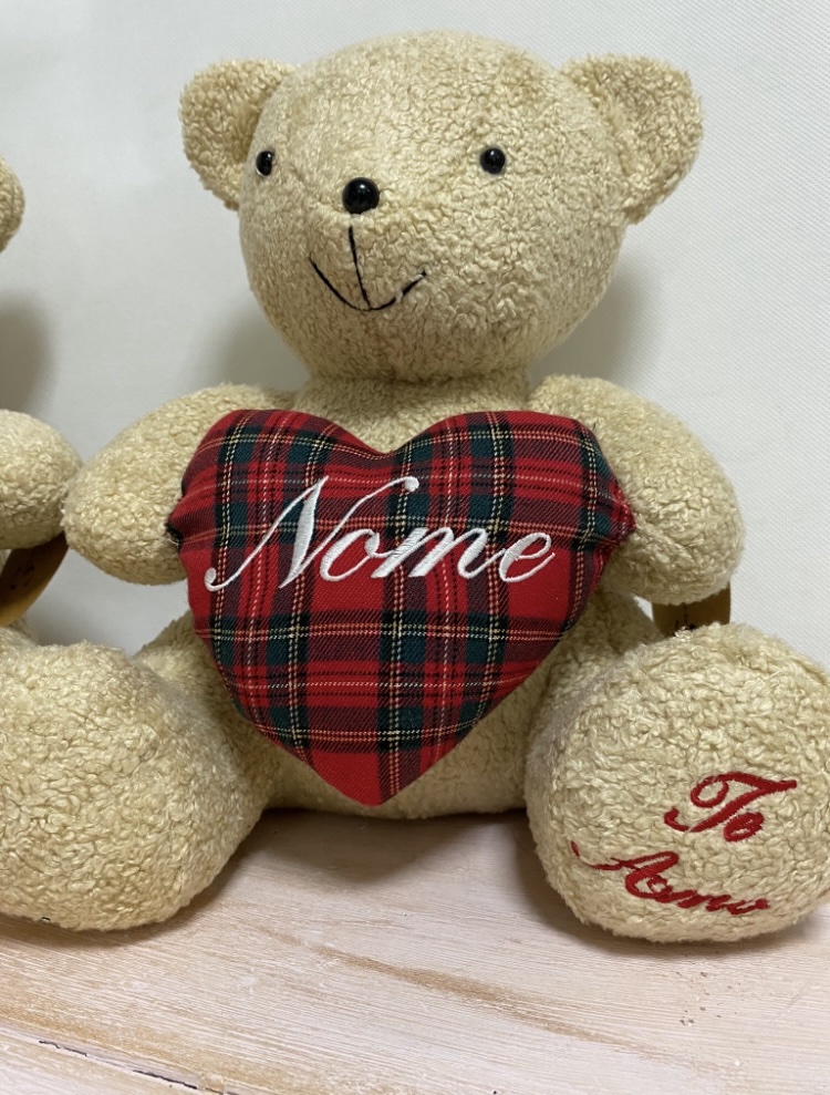 Ursinho Artesanal Personalizado com Nome Bordado